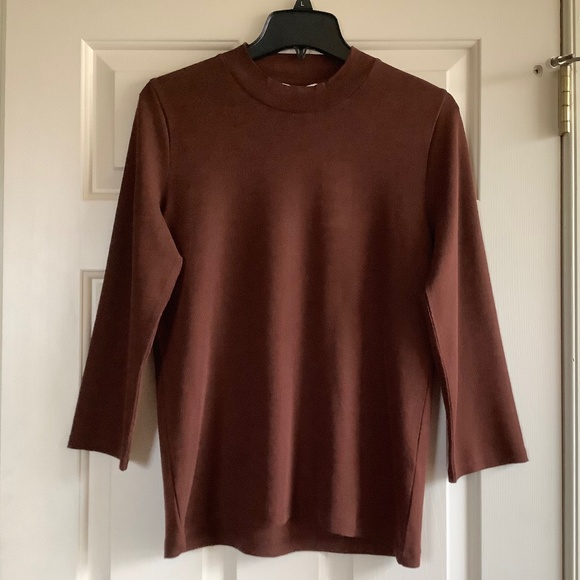 Vince 100% Wool Crew Neck Sweater Brown SZ L - Picture 1 of 15